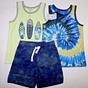 2 TANK TOPS & 1 PAIR SHORTS SET--TOMMY BAHAMA--3 Pc Boy's--SIZE S/5-6--NEW - Picture 1 of 5