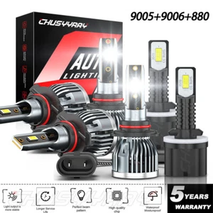 FOR Saturn Vue 2002-2007 LED Headlight HIGH LOW BEAM Fog Lights Bulbs Combo - Foto 1 di 19