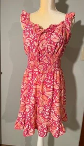 Lily Rose ärmelloses Damenkleid rosa bedruckt Größe Large gebraucht, in einwandfreiem Zustand - Bild 1 von 5