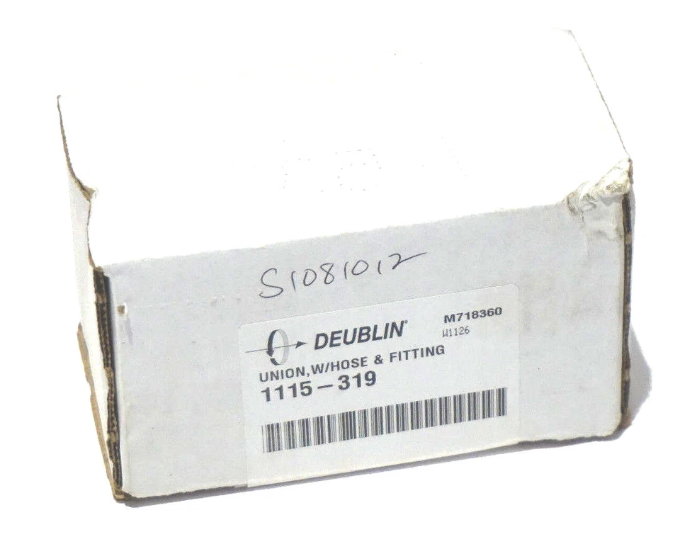 NEW DEUBLIN 1115-319 UNION, WITH HOSE & FITTING 1115319 - Image 1 of 1