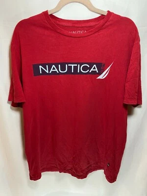 Camisa Nautica Adulto Grande Roja Deletrear Velero Manga Corta Pullover Camiseta Para Hombres Foto 1 de 4