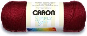 Caron Semplicemente Morbido Acrilico Aran Lana 170g - 9762 Borgogna - Foto 1 di 2