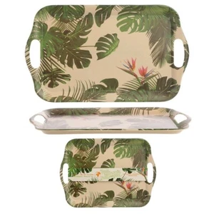 Serving Tray with Handles Eco Friendly Cheese Plant Serving Tray Bamboo BPA Free - Picture 1 of 4