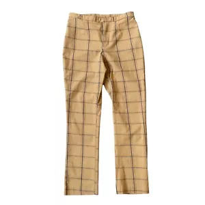 Free People Skinny Cropped-Hose Größe 2 gold senf kariert - Bild 1 von 9