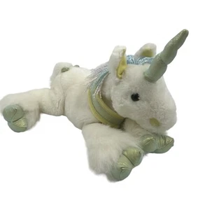 Peluche de colección unicornio cuerno brillante mágico mítico cuento de hadas peluche - Imagen 1 de 11