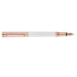 Pluma estilográfica Waldmann plata esterlina XETRA VIENNA dama, grabado vienés, oro rosa - Imagen 1 de 3