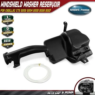 Windshield Washer Reservoir w/ Pump & Cap for Cadillac CTS 2003--2007 88958120 - Image 1 of 4