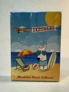 NEW Skechers Manhattan Beach California Playing Cards Surfing Dog Beach Ball - Picture 1 of 9