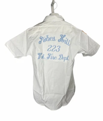 De colección Tribes Hill 223 Vol Fire Dept Dave Manga Corta Abotonada Talla 15 2 Foto 1 de 4
