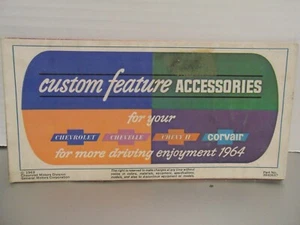 1964 Chevrolet Full Line Custom Feature Accessories Sales Brochure 64 Chevy - Picture 1 of 12