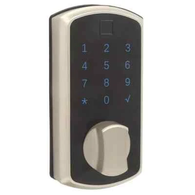 Tru-Bolt Grade 2 Gemini Biometric Deadbolt Fingerprint Touchscreen Satin Nickel - Image 1 of 4