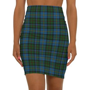 MacLeod of Harris Plaid 2 Pencil Skirt Trendy Tartan Heritage Mid-Waist - Picture 1 of 5