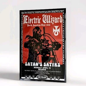 Electric Wizard 2018 N America Tour Konzert Poster 11 x 17 gerahmt - Bild 1 von 2