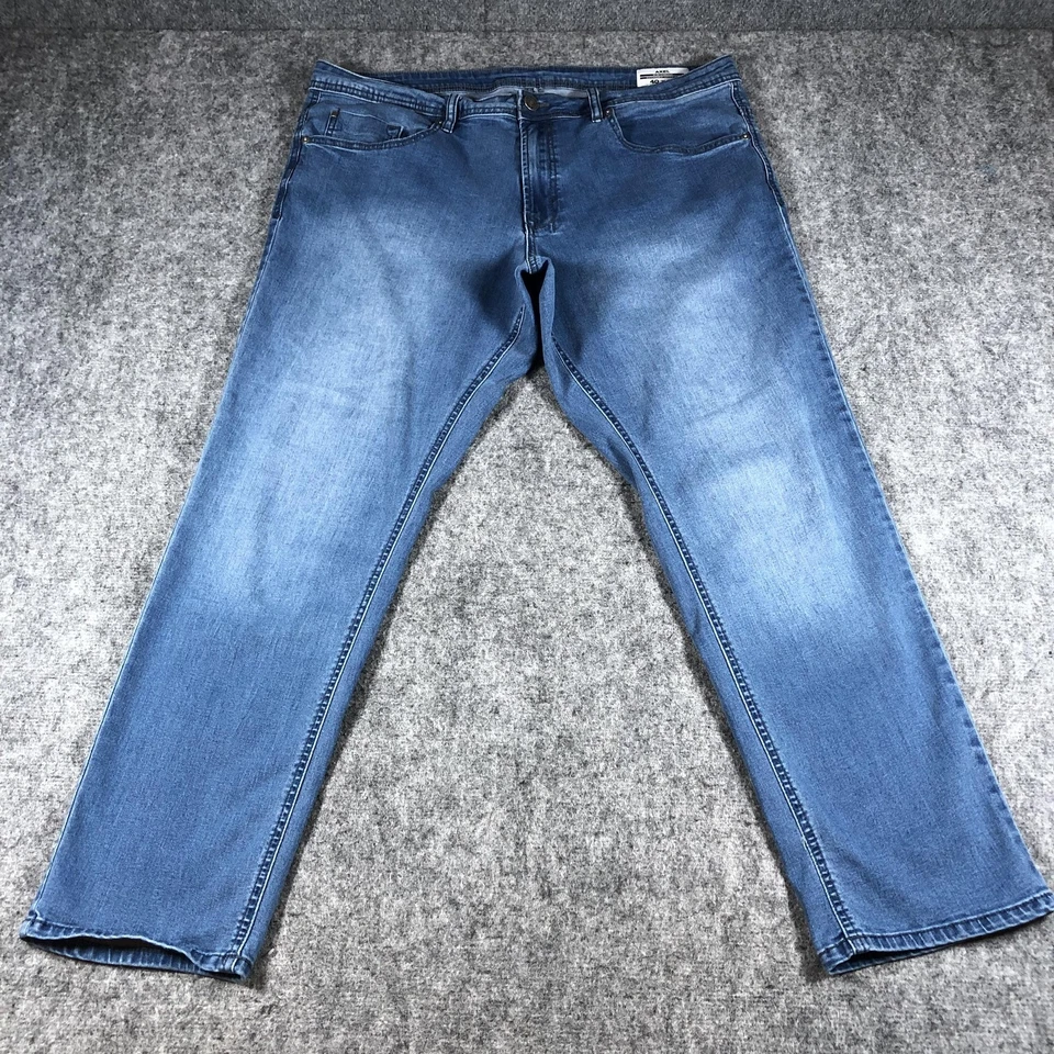 Pantalones de mezclilla Buffalo David Bitton Axel para hombre 40x30 azules ajustados elásticos informales Foto 1 de 4