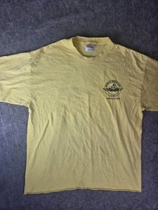 USMC Amphibious Reconnaissance Instructor T shirt Size Large Yellow Named Faded - Picture 1 of 8