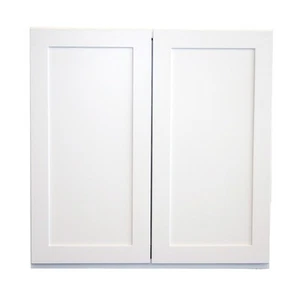 Craftline RTA White Shaker 2 Door Wall Cabinet - Picture 1 of 5