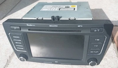 AutoRadio Bolero Blaupunkt 1Z0035156F SKODA OCTAVIAII 1Z3 1Z5 SKZ13K8463421 - Immagine 1 di 4