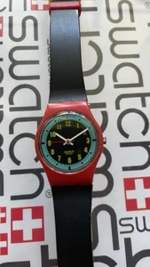 Swatch Blue Racer LR107 1987 Standard Ladies 25mm Vintage - Picture 1 of 5