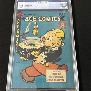 Ace Comics #141 (1948) Escaso CBCS 4.5 Blanco Phantom Cubierta Burbuja Grial Llave - Imagen 1 de 4