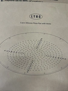 LYNG Pizza Pan 16 Inch, 2 Pack Silicone Nonstick Pizza Tray For Oven, Pizza Pan - Picture 1 of 2