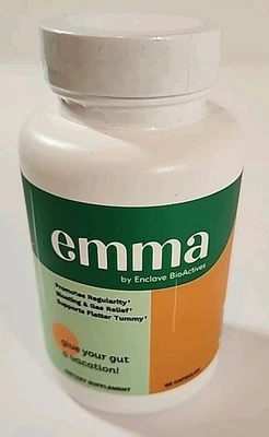 NOVO SELADO EMMA saúde intestinal gás e inchaço constipação intestinal reparo 60 ct EX 10/26 - Imagem 1 de 4
