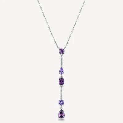 Brosway COLLANA GIROCOLLO Fancy -  in argento e zirconi viola FMP131 - Immagine 1 di 2