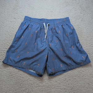 Chubbies Swim Trunks Men's Medium Lifeguard Print Quick Dry Beach Shorts Blue - Picture 1 of 9