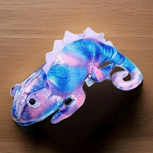 BJ Toy Company buntes Chamäleon Eidechse Leguan Plüschtier Stofftier 12 Zoll - Bild 1 von 10