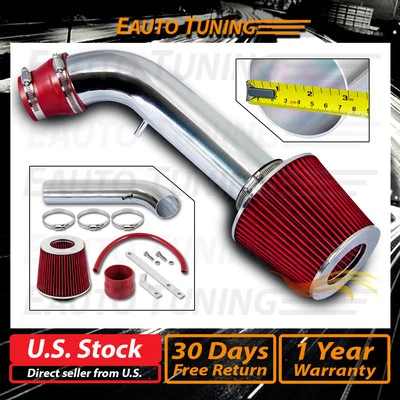 Short Ram Air Intake Kit RED Filter for 93-95 Isuzu Rodeo / Trooper 3.2L V6 - Image 1 of 4