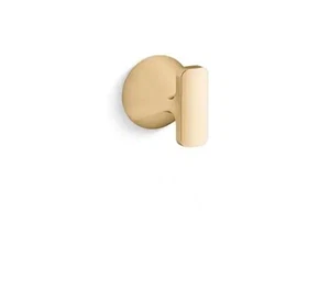 KOHLER Cursiva J-Haken Gewandhaken in lebendig gebürstetem modernem Messing - Bild 1 von 5