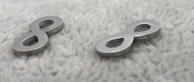 Orecchini Acciaio Inox Infinito - Immagine 1 di 3