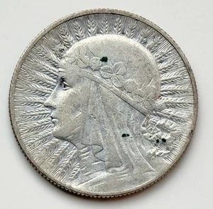 5 Zloty Zlotych 1932 Polen  Silber . Schön#20 - Bild 1 von 2