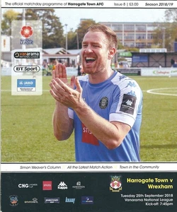 18/19 HARROGATE TOWN v WREXHAM ( 25/9/18) - Picture 1 of 1