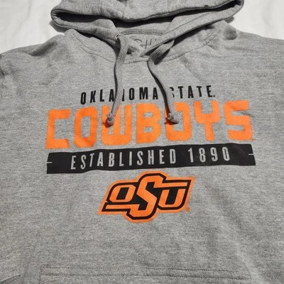 Sudadera con Capucha Oklahoma State Cowboys Establecida 1890 Talla Mediana Gris NCAA Foto 1 de 4