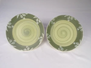 2 Vintage Villa Romana Italien Handarbeit 9,75" Pasta oder Servierschalen Olive I25 - Bild 1 von 10