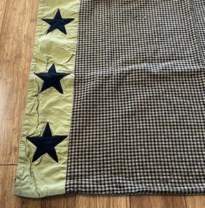 Primitive Standard Pillow Case Set of 2 Black Appliqued Bedroom Decor VHCbrands - Picture 1 of 6