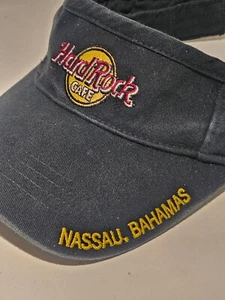 Hard Rock Cafe Visor Nassau Bahamas Adjustable Visor Hat Cap One Size - Picture 1 of 5