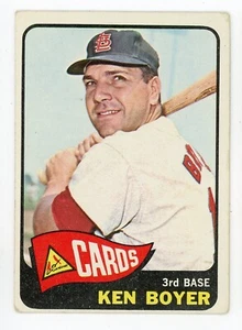 Vintage Baseball card 1965 Topps #160 Ken Boyer Cardinals - Picture 1 of 2