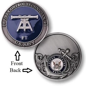 FT = Fire Control Technician ~ Seaman ~ U.S. Navy ~ Challenge Coins - Picture 1 of 9