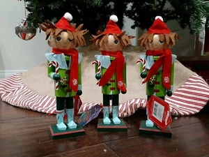 NUEVO CON ETIQUETAS HALLMARK NORTHPOLE SWEET TREAT ELF NUTCRACKER EDICIÓN ESPECIAL JUEGO DE 3 - Imagen 1 de 8