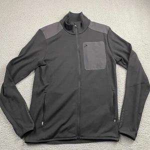 Helly Hansen LIFA Merino Mid-Layer Jacket Mens Medium M Black Full Zip Outdoor - Picture 1 of 11