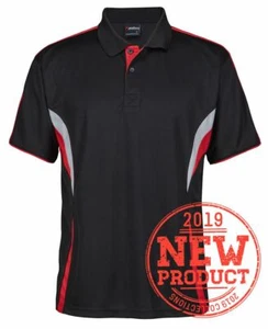 Podium Team Wear Cool Train Hard Polo with Sewn Mesh Panel Better Breathablility - Picture 1 of 72