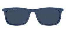 Hugo Boss 1150/cs Sunglasses Men Matte Blue Rectangular 55mm & Authentic