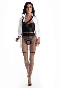 Amour Lolita Crotchless Stumpfhose Tall Sexy Tights - Picture 1 of 7