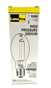 Lumapro 150W, ED23.5 High Pressure Sodium HID Light Bulb, 2YGF1 - Picture 1 of 7