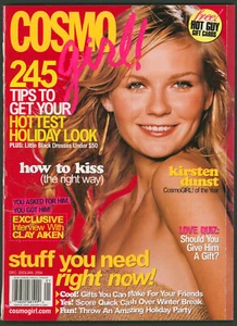Cosmo Girl Magazine December 2003/January 2004 Kirsten Dunst~ Clay Aiken - Picture 1 of 5