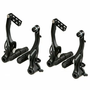 Shimano Alivio BR T4000 V-Brake Caliper Set Front Rear Set Black/Sliver MTB Bike - Picture 1 of 10