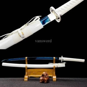Handmade Japanese Katana 1095 High Carbon Steel Samurai Sword Sharp White. - Picture 1 of 13