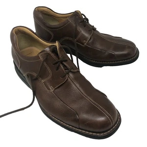 Zapatos de vestir derby de cuero marrón para hombre Johnston & Murphy talla 9,5 con cordones trabajo - Imagen 1 de 7