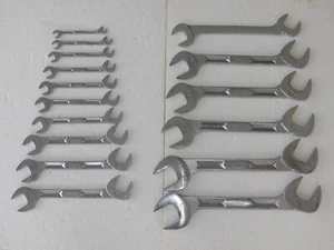 Snap-On 16 Piece SAE 4 Way Angle Open End Wrench Partial Set Large Wrenches - Bild 1 von 15